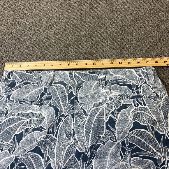 Reversible Tailor Vintage Shorts Mens Size 38 Floral Striped Tropical Hawaiian - Picture 8 of 16